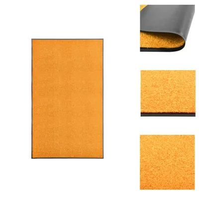 Produktbild von vidaXL Fußmatte Waschbar Orange 90x150 cm -  Fußmatten