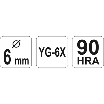 Produktbild von Yato YT-3726, Bohrer, Glasbohrer-Bit, 6 mm, 70 mm, Keramik, Glas, Kohlenstoffstahl