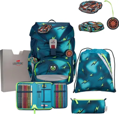 Produktbild von DerDieDas ErgoFlex Light Magic Light Schulrucksack Set 5tlg.
