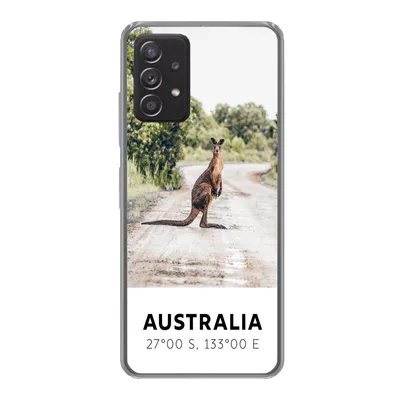 Produktbild von MuchoWow® Handyhülle Schutzhülle Hülle für Samsung galaxy a73 Känguru - Australien - Tiere Silikon Softcase Handy Hülle - Handyhülle