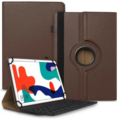 Produktbild von Tablet Tasche für Blackview Tab 90 Tastatur Hülle Case Bluetooth 360° DrehbarFarbe Uni 360 Taschen:Braun