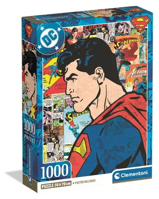 Obrázek produktu pro CLEMENTONI CLE puzzle 1000 Compact DC Superrman 37507