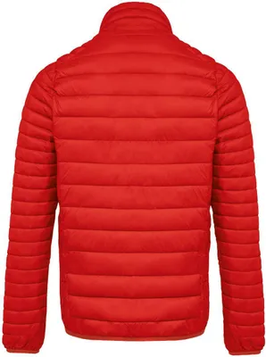 Produktbild von Kariban Herren Steppjacke Outdoor Basic Patch Jacke Winterjacke, Größe:4XL, Farbe:Rot