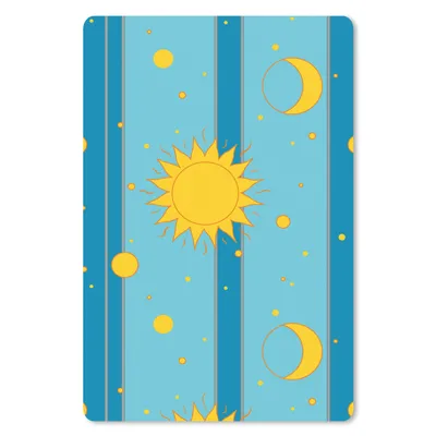 Produktbild von MuchoWow® Mauspad Mousepad Sonne - Mond - Design 18x27 cm - Mousepads - Maus Mat - Pad - Mausunterlage