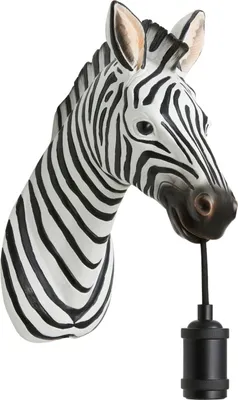 Produktbild von Light & Living - Wandlampe Zebra - Schwarz/Weiß - 34.5x16x24.5cm