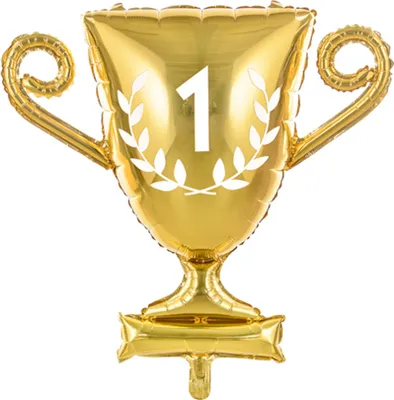 Produktbild von Folienballon Pokal 64x61cm gold