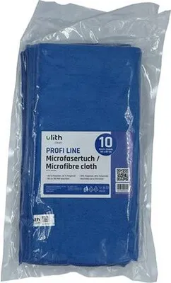 Produktbild von Clean-Profi Microfasertuch  blau, 40 x 40 cm, 10 Tücher