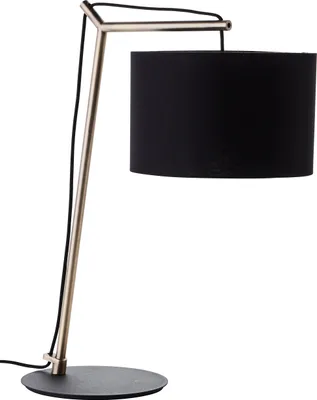 Produktbild von BRILLIANT goldene Tischlampe | 52 cm Höhe | 1x E14, max. 7 W | inkl. Schalter | Metall/Textil
