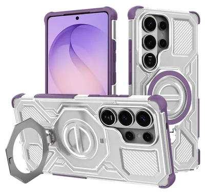 Obrázek produktu pro Techsuit – pouzdro Carbon Shield PRO pro Samsung Galaxy S26 Ultra – fialové průhledné