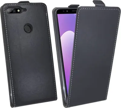 Produktbild von Huawei Y7 2018 Handyhülle Tasche Flip Case Smartphone Schutzhülle Schwarz
