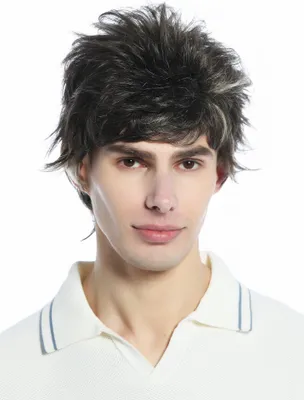 Produktbild von WIG ME UP Perücke kurz wild retro 80er toupiert wie ungekämmt Braun Blond gesträhnt M-252A-8H26