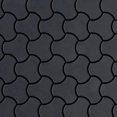 Produktbild von Mosaik Fliese massiv Metall Rohstahl gewalzt grau 1,6mm stark Ubiquity-RS