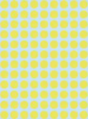 Immagine prodotto di 10x etichette multiuso Herma 1834 giallo Ø 8 mm carta rotonda opaca 540 pz.