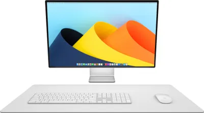 Image de Twelve South DeskPad – Tapis en cuir végan de luxe – Surface texturée pour le confort de la souris – Largeur supplémentaire pour clavier étendu