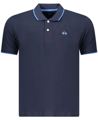 Obrázek produktu pro LA MARTINA Herren-Poloshirt mit kurzen Ärmeln, blau