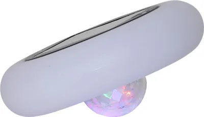 Produktbild von Star Trading 481-80 LED-Solar-Schwimmlicht "Pool Light"weiß, ca. 19x9 cm, 1 rotierende RGB-LED, Solarpanel, Akku, outdoor, Vierfarb-Karton