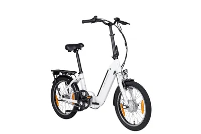 Produktbild von SAXONETTE E-Bike Faltbike, 20 Zoll, Frontmotor, 360 Wh Akku 3 Gang, Nabenschaltung, ( ebike, Elektrofahrrad )mit Rücktrittbremse (Farbe: Weiss)