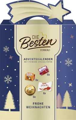 Zdjęcie produktu dla Ferrero The Best Advent Calendars pyszne czekoladki opakowanie 251g