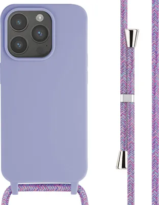 Produktbild von imoshion SilikonHülle mit Band iPhone 15 Pro - Violett