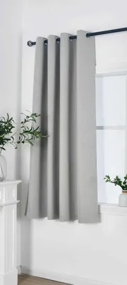 Produktbild von Gardinenbox Verdunkelungsvorhang Ösen Raffhalter HxB 175x145 cm Sand 100% Verdun