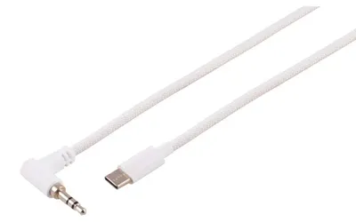 Zdjęcie produktu dla Kabel audio USB-C do 3,5 mm, kątowy, biały, 2 metry