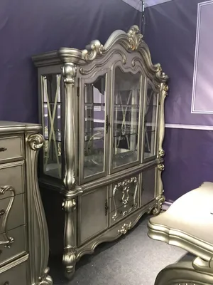 Produktbild von Vitrinen Glas Bar Schrank Haus Barock Schränke Wand Regal Holz Vitrine Möbel