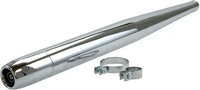 Image de Silencieux chromé 70/735/32mm ouvert universel pour Hercules Puch Zündapp