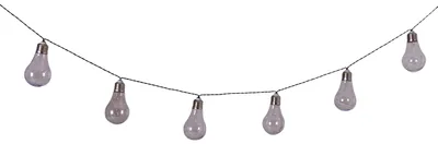 Zdjęcie produktu dla Świąteczna lampka solarna "GLÜHBIRNE", 10 sztuk, długość: 300 cm - lampki w stylu retro, wykonane z tworzywa sztucznego, przezroczyste, 50 diod LED - do użytku zewnętrznego - włącznik/wyłącznik suwakowy