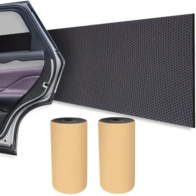 Immagine prodotto di Protezione per porte 2 rotoli - Protezione parete garage - Autoadesiva - Schiuma EVA - Impermeabile - Spessore 4 mm - Nero - Protezione parete