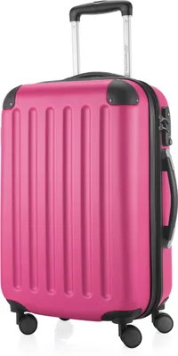 Produktbild von HAUPTSTADTKOFFER - Spree - Handgepäck mit Erweiterung, Koffer auf Rollen, Trolley Flugzeug Hartschalenkoffer Hand Luggage TSA, 55 cm, Cabin Bag max 42 Liter,Pink