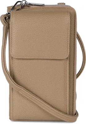 Produktbild von styleBREAKER Damen Mini Bag Geldbörse mit RFID Schutz und Handyfach | Crossbody Umhängetasche mit Schultergurt | Portemonnaie und Handytasche in einem | 19 x 11 x 5,5 cm
