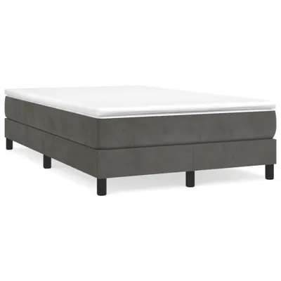 Produktbild von vidaXL Boxspringbettgestell Dunkelgrau 120x200 cm Samt