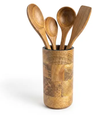 Utensilienhalter aus Holz, 6 Zoll, Organizer für Küchenutensilien