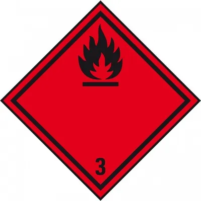 Produktbild von Dreifke® Gefahrgutzettel (Placards) Kl.3 Entzündbare Flüssigkeiten,Folie,seew...