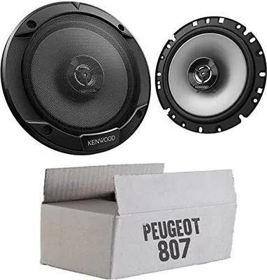Produktbild von Lautsprecher Boxen Kenwood KFC-S1766 - 16,5cm 2-Wege Koax Auto Einbauzubehör - Einbauset passend für Peugeot 807 - justSOUND