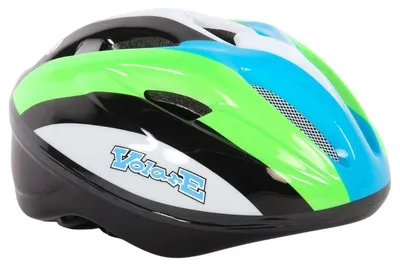 Productafbeelding van Volare - Kinderhelm Deluxe, 51-55 cm, groen, wit, zwart