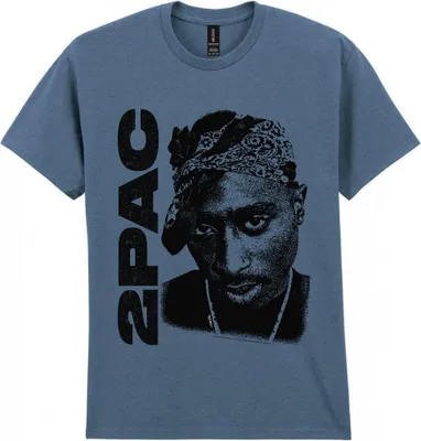 Produktbild von Tupac Offizielles Merchandise T-Shirt - Band- & Movieshirt aus 100% Baumwolle