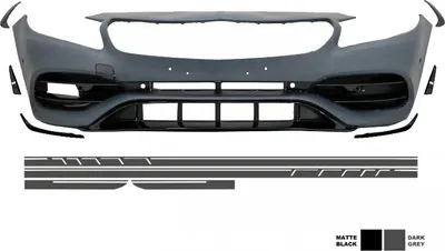 Produktbild von Stoßstange für Mercedes A W176 12-18 Aufkleber Dunkelgrau Facelift A45 Look