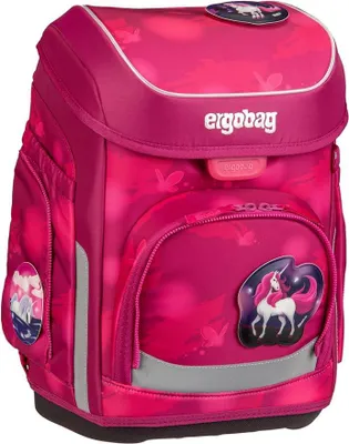 Imagen del producto de Conjunto de mochila escolar tipo cubo, diseño "MondzauBär" - baya