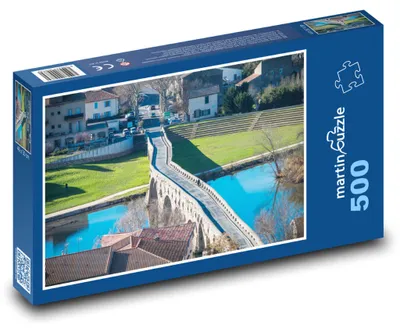 Obrázek produktu pro Puzzle 500 Historický most přes řeku - martinpuzzle