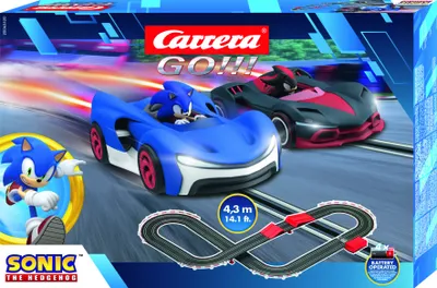 Produktbild von Carrera GO!!! Sonic the Hedgehog Rennen-Spiel 4, 3m - Sonic & Shadow Fahrzeuge + Handregler