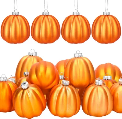 Zdjęcie produktu dla 6 sztuk dekoracji dyniowych na Halloween, miniaturowe sztuczne dynie, dekoracje jesienne, idealne na Święto Dziękczynienia, Halloween, Boże Narodzenie i imprezy