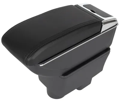 Produktbild von Mittelarmlehne Armlehne Leder Bezug schwarz für Skoda Fabia II 2006-2014