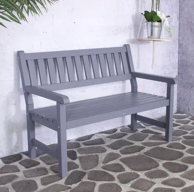 Produktbild von Tuinbank "Bordeaux" grijs hout 125x92cm