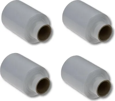 Produktbild von 4 Rollen Mini Stretchfolie / 100mm x 150m / 23my / Farbe: weiß