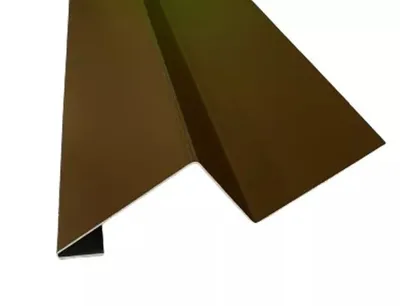 Produktbild von 2 m Tropfblech Kantblech Wandwinkel Wandblech Alu braun RAL 8014 Zuschnitt 30 cm ( Skizze beachten )
