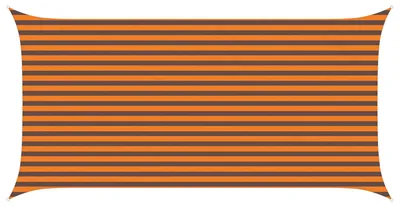 Image de vidaXL Tente d'ombrage orange et marron 5 x 2,5 m 100 % polyester Oxford