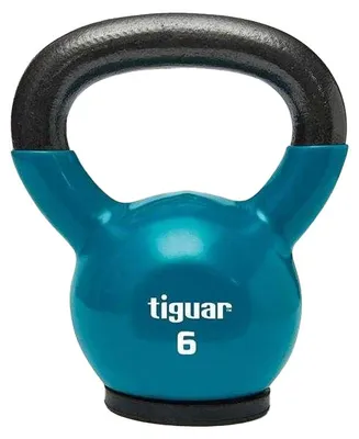 Obrázek produktu pro Tiguar – činka, vinyl, logo PP8003 (6 kg) (modrá)