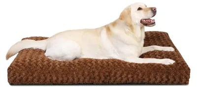 Immagine prodotto di Cuccia per cani, lavabile, 105x70 cm, marrone, 9 cm di spessore