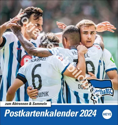 Produktbild von Hertha BSC Postkartenkalender 2025